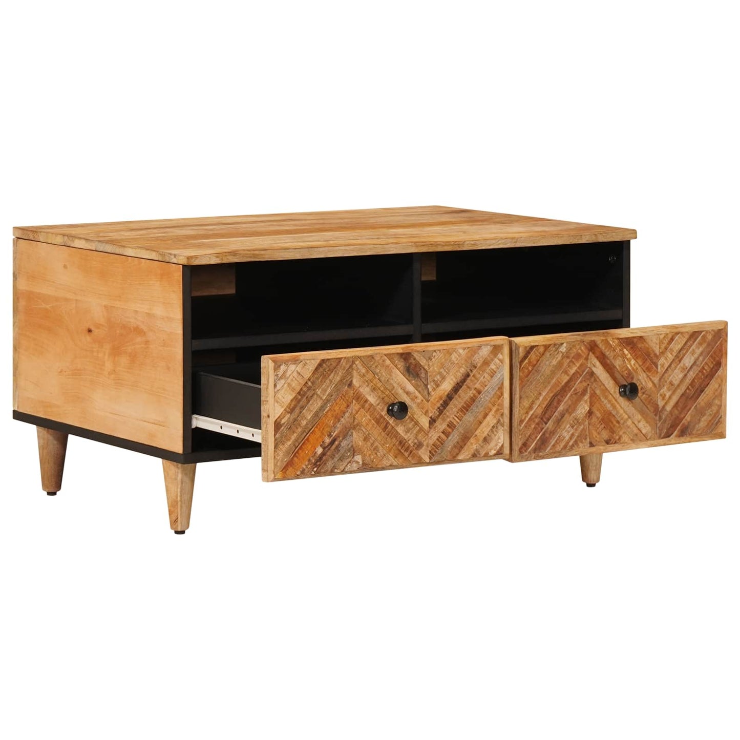 Kaffebord Brun 80 x 54 x 40 cm Massiv mango tre