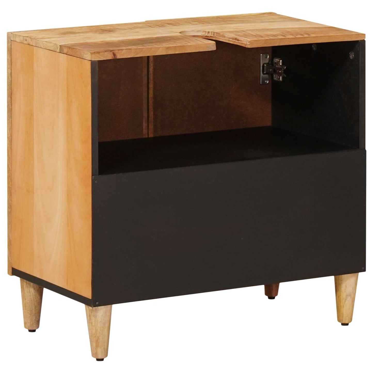 Vaskeskap med lagring Brun 62 x 33 x 58 cm Massiv mango tre