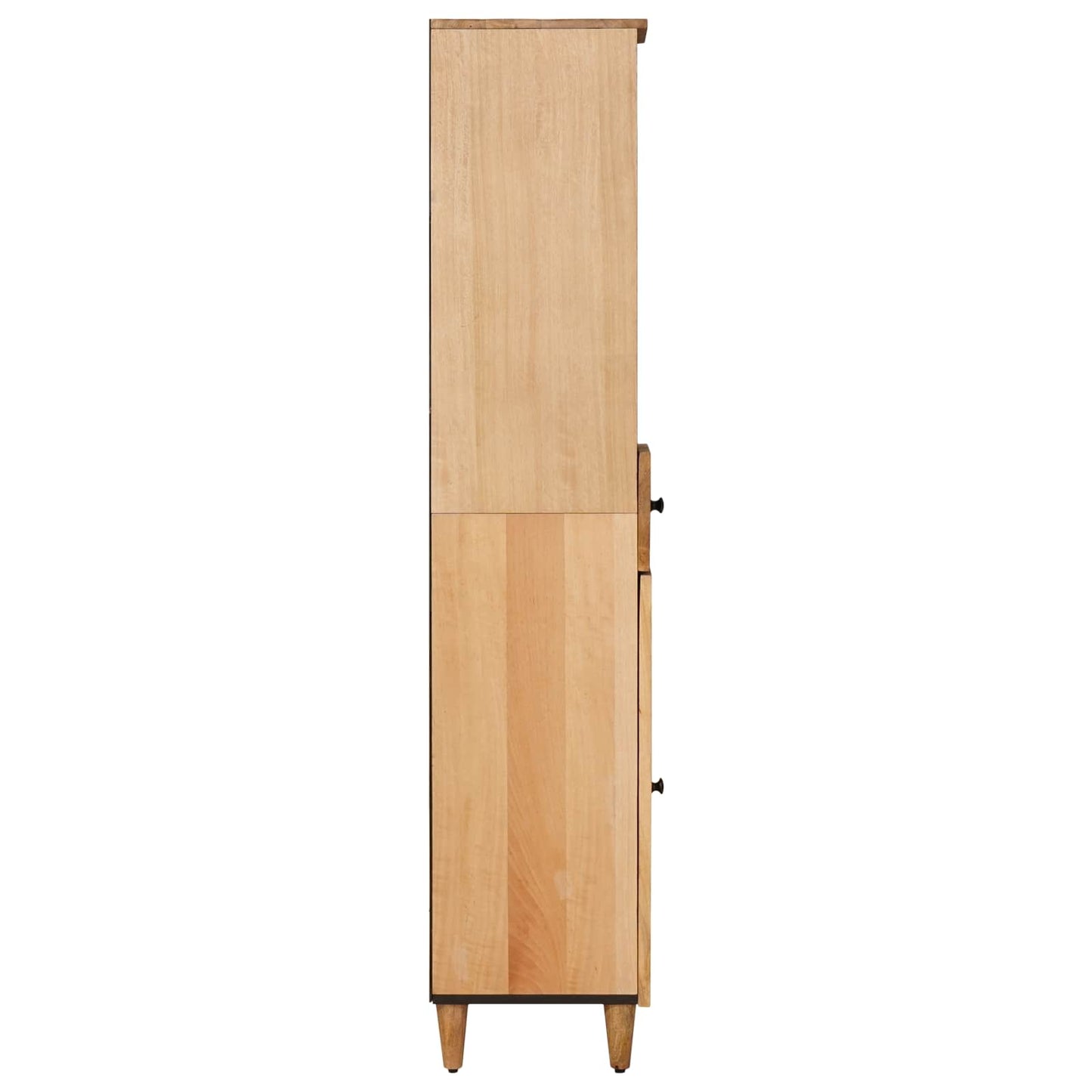 Baderomsskap med skuff Brun 38 x 33,5 x 160 cm Massiv mango tre