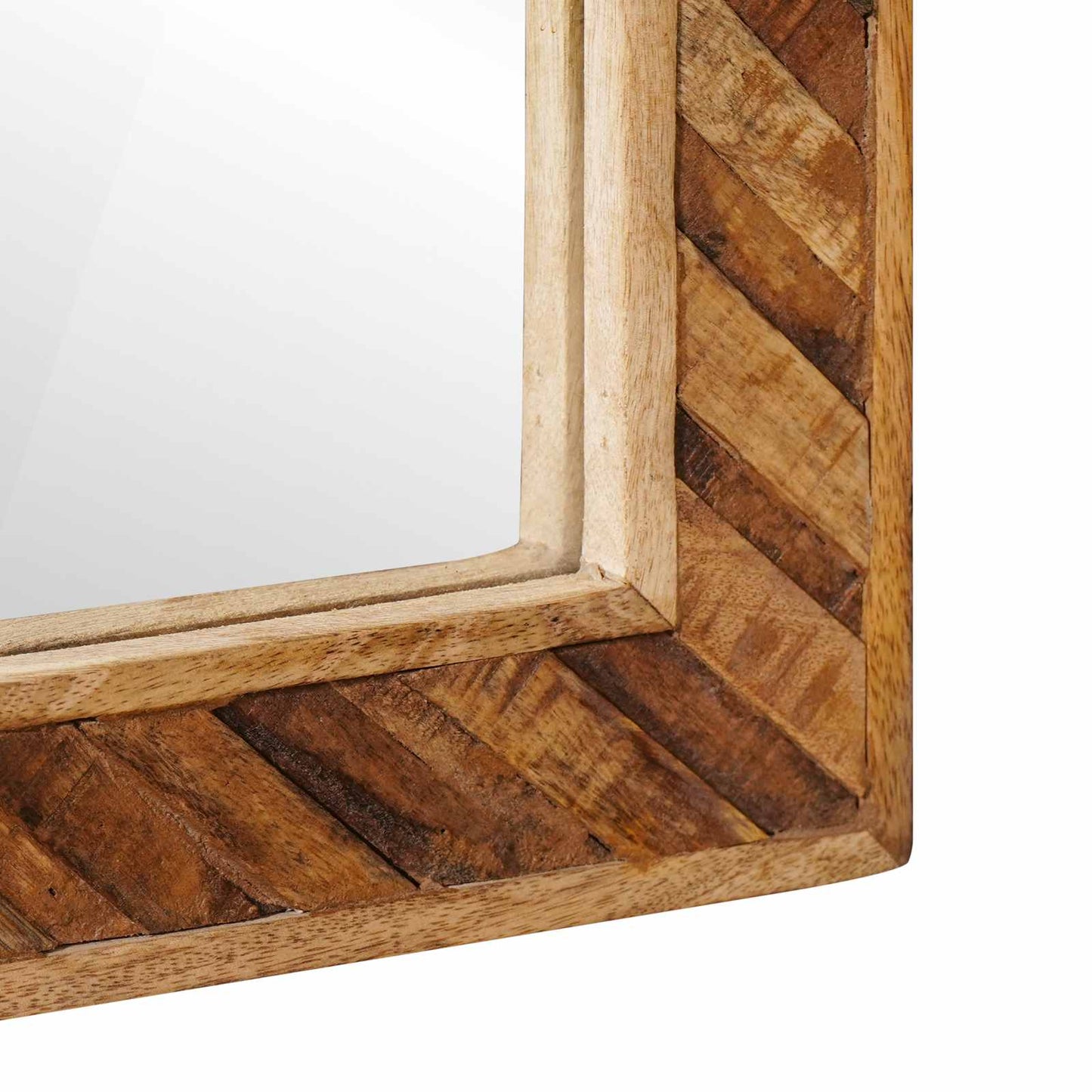 Speil Veggmontert med speil Brun 70 x 50 x 3 cm Glass
