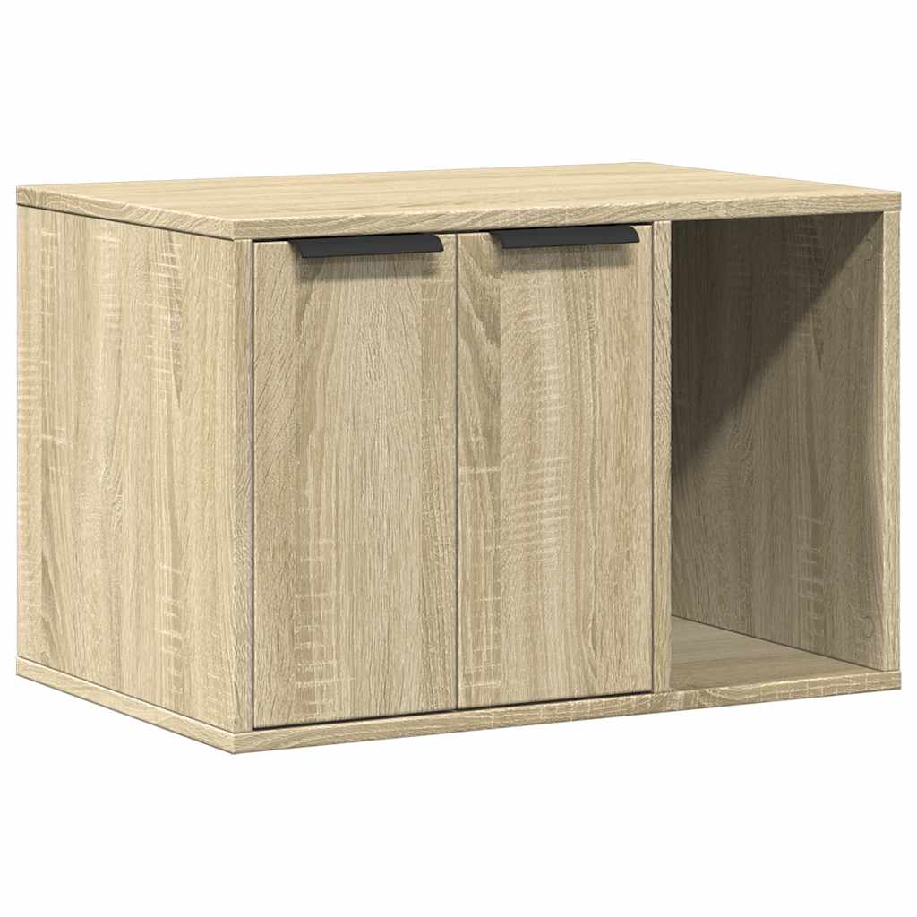 Skap til kattetoalett sonoma eik 60x40x40 cm konstruert tre vidaXL