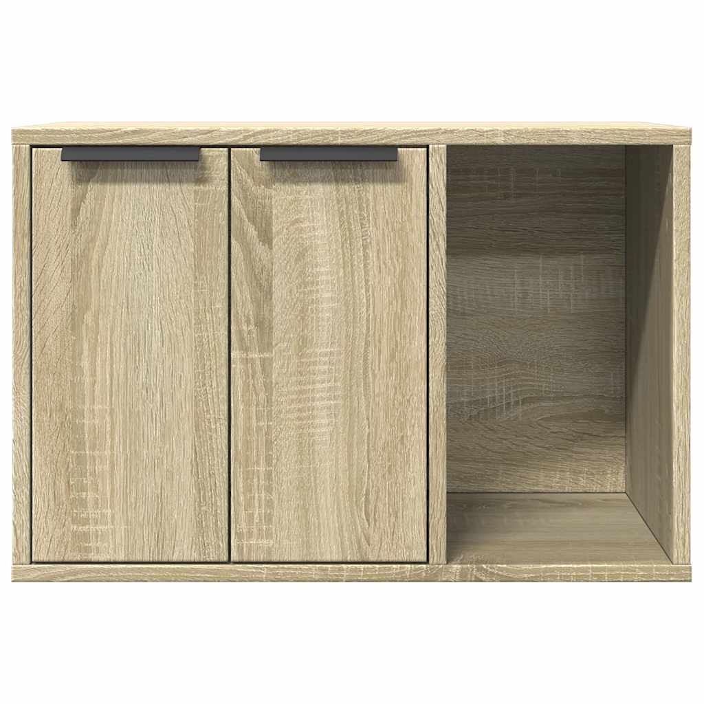 Skap til kattetoalett sonoma eik 60x40x40 cm konstruert tre vidaXL
