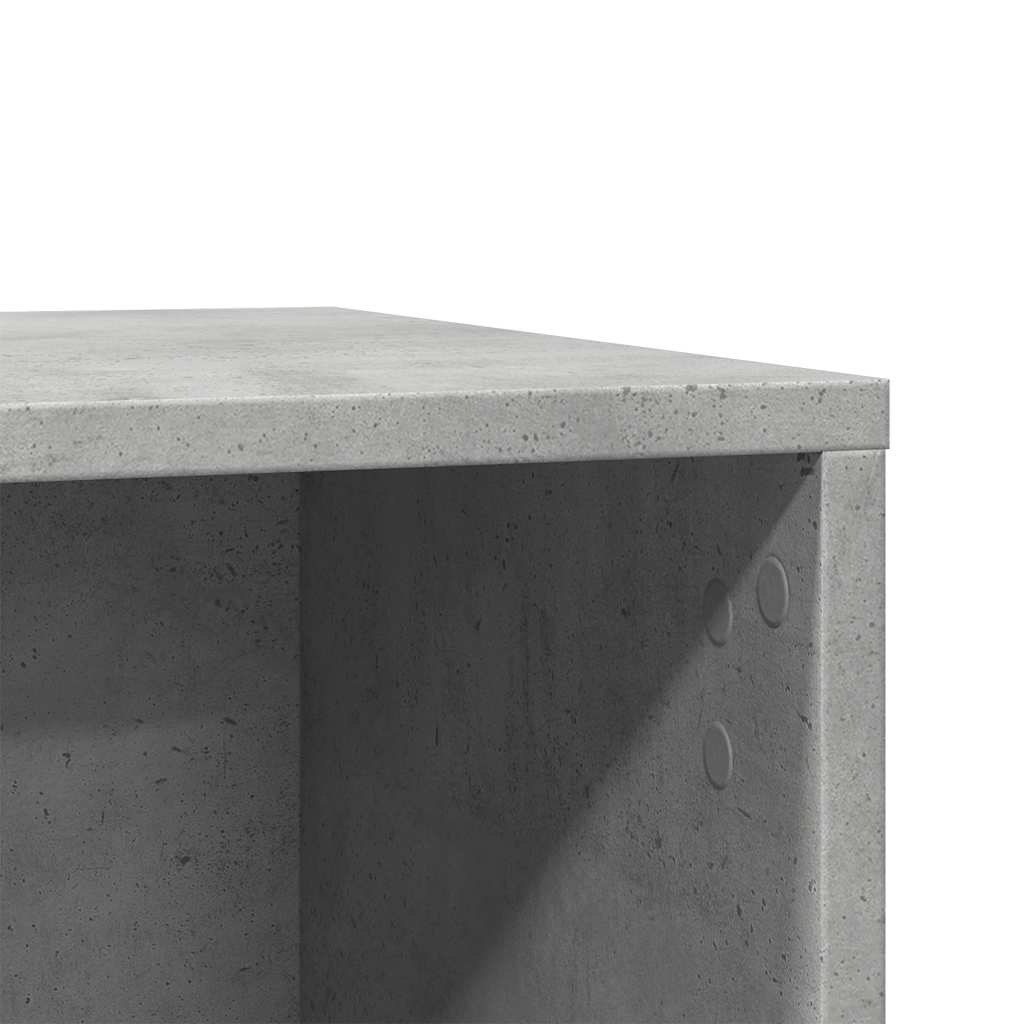 Skap til kattetoalett betonggrå 60x40x40 cm konstruert tre vidaXL
