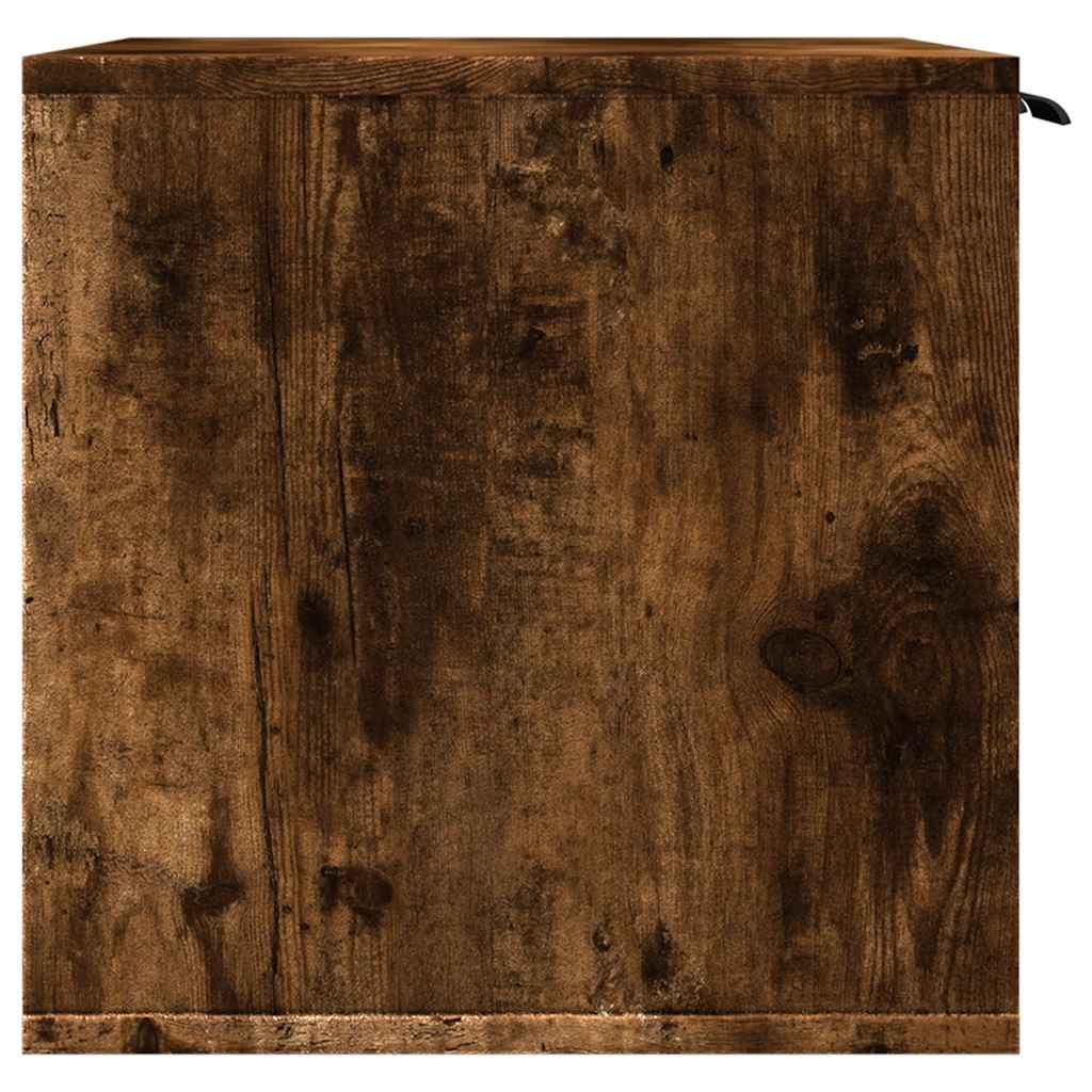 Skap til kattetoalett røkt eik 60x40x40 cm konstruert tre vidaXL