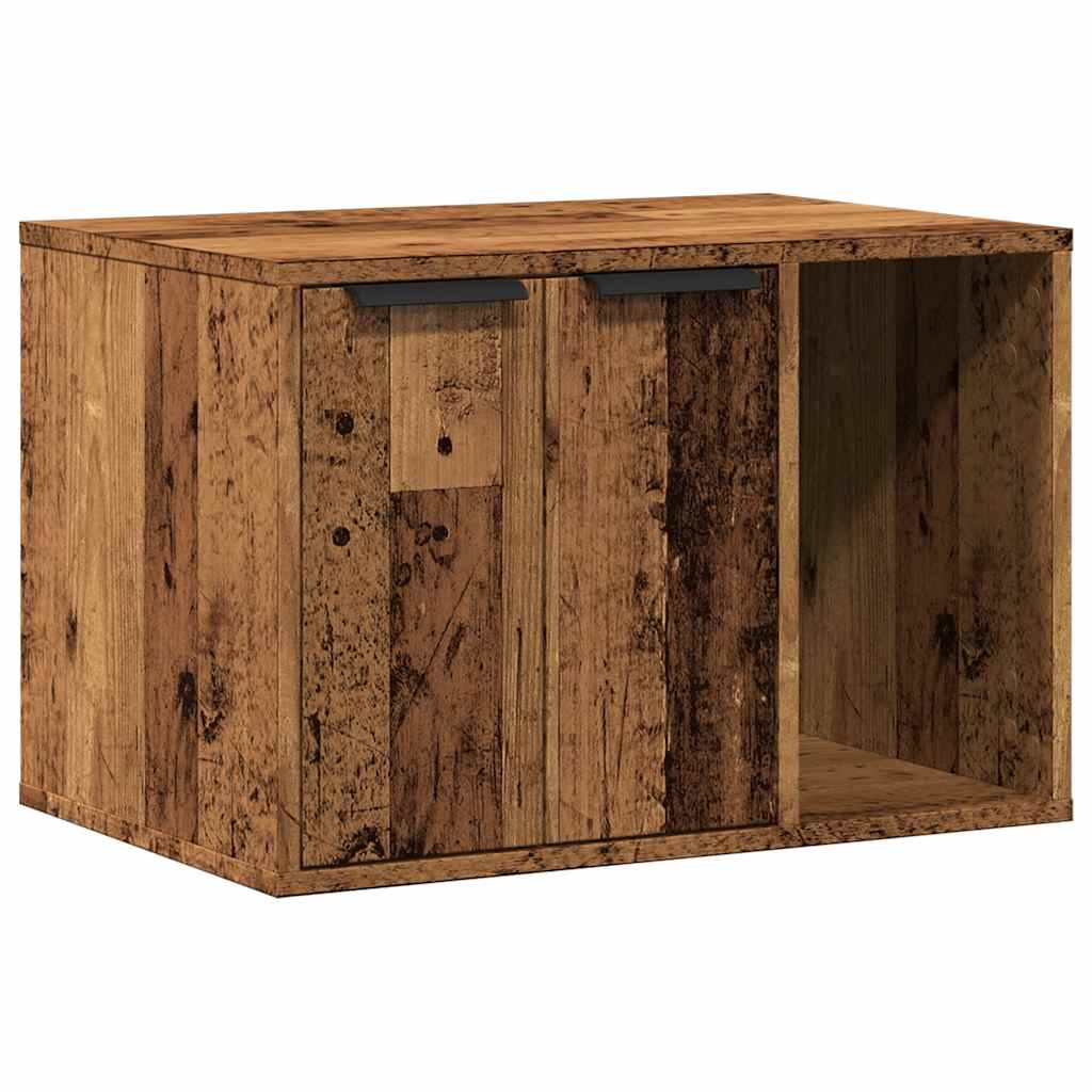 Skap til kattetoalett gammelt tre 60x40x40 cm konstruert tre vidaXL