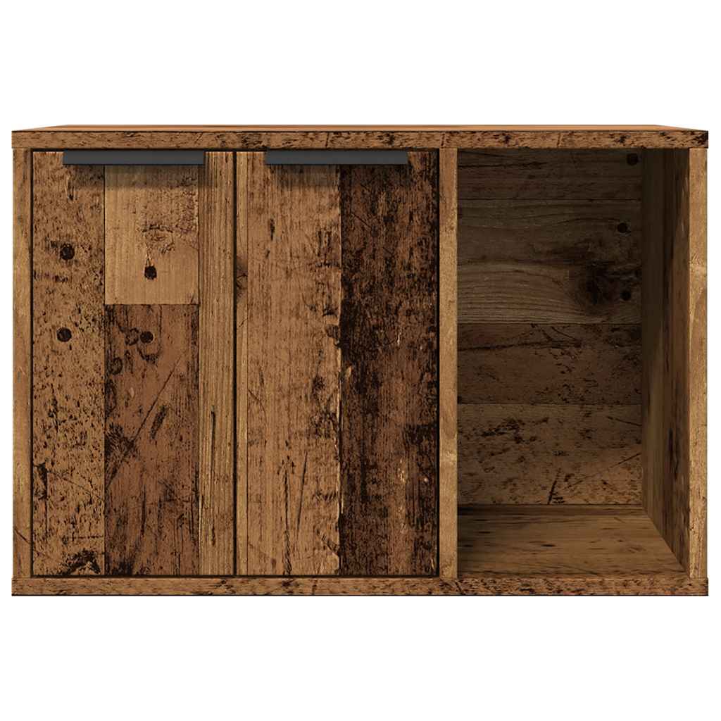 Skap til kattetoalett gammelt tre 60x40x40 cm konstruert tre vidaXL