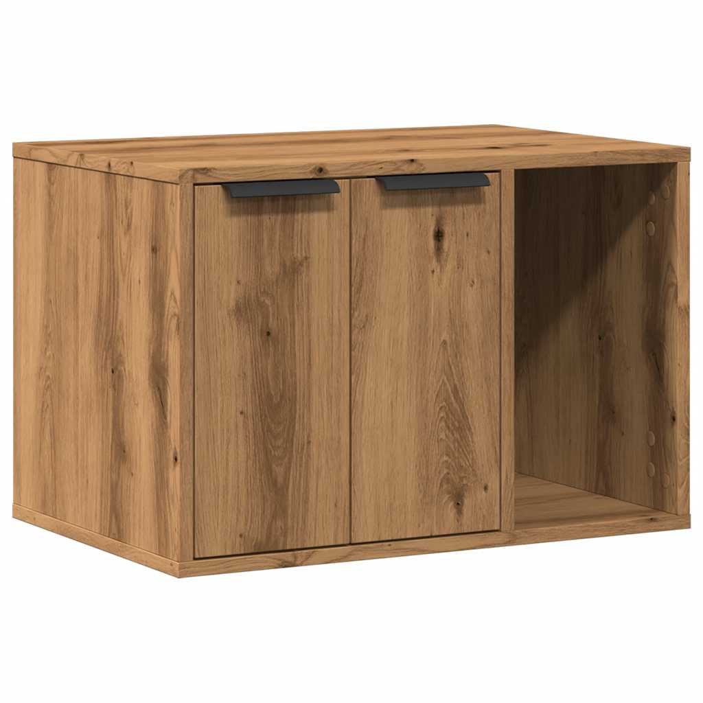 Skap til kattetoalett artisan eik 60x40x40 cm konstruert tre vidaXL