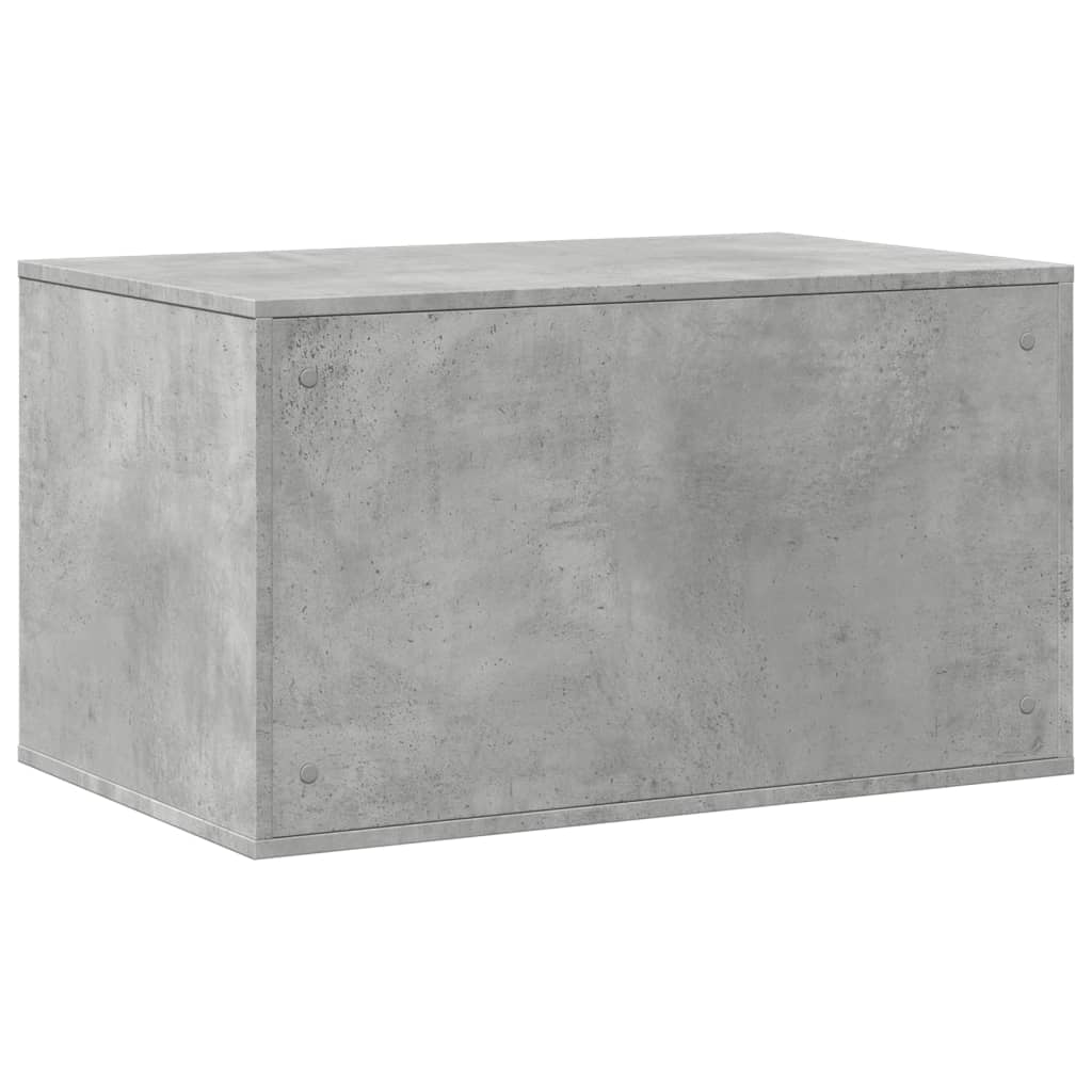 Skap til kattetoalett betonggrå 80x50x45 cm konstruert tre