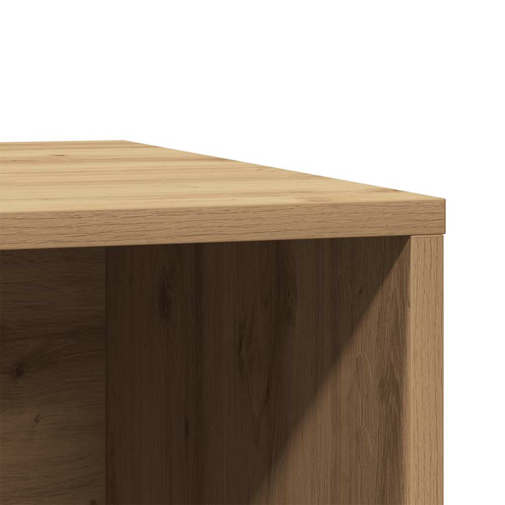 Skap til kattetoalett artisan eik 80x50x45 cm konstruert tre vidaXL
