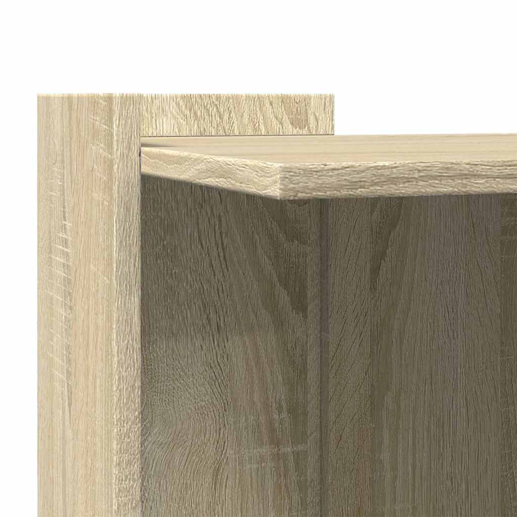 Skap til kattetoalett sonoma eik 53x53x51 cm konstruert tre