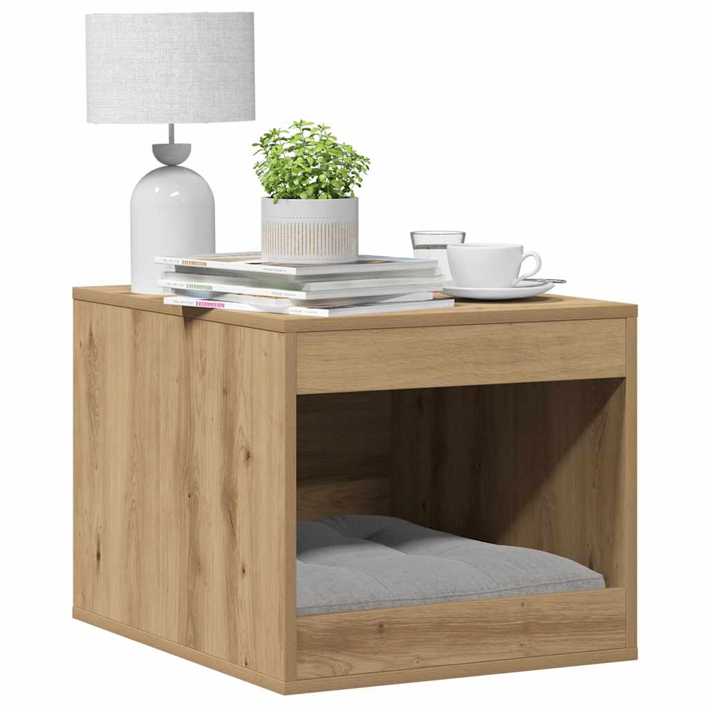 Skap til kattetoalett artisan eik 47x59x42 cm konstruert tre