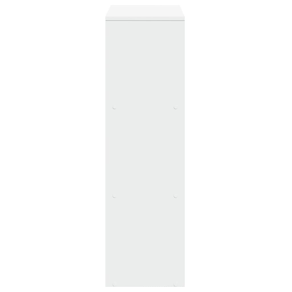 Romdeler bokhylle 3-etasjers hvit 99x29x99 cm konstruert tre
