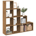 Bokhylle 4 etasjer artisan eik 131,5x29x131,5 cm konstruert tre