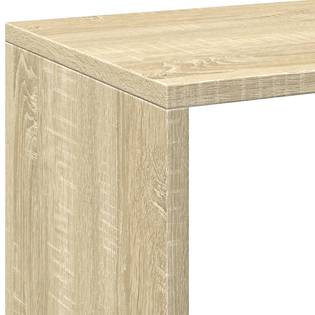 Romdeler bokhylle sonoma eik 69,5x29x69,5 cm konstruert tre