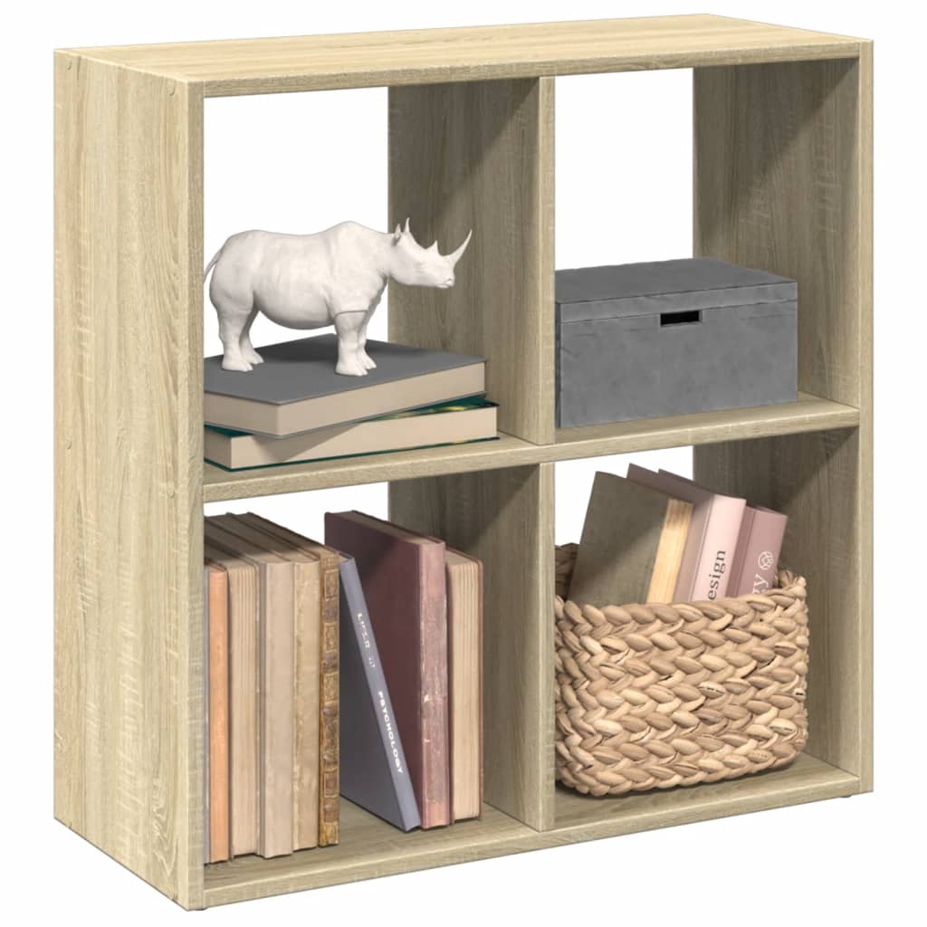 Romdeler bokhylle sonoma eik 69,5x29x69,5 cm konstruert tre