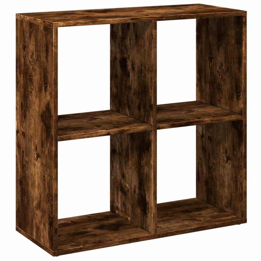 Romdeler bokhylle røkt eik 69,5x29x69,5 cm konstruert tre