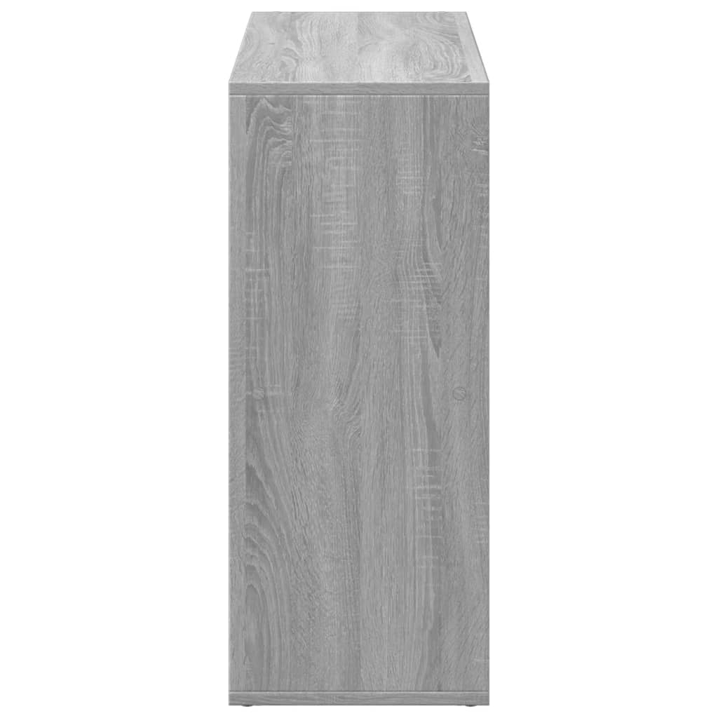 Romdeler bokhylle grå sonoma 69,5x29x69,5 cm konstruert tre
