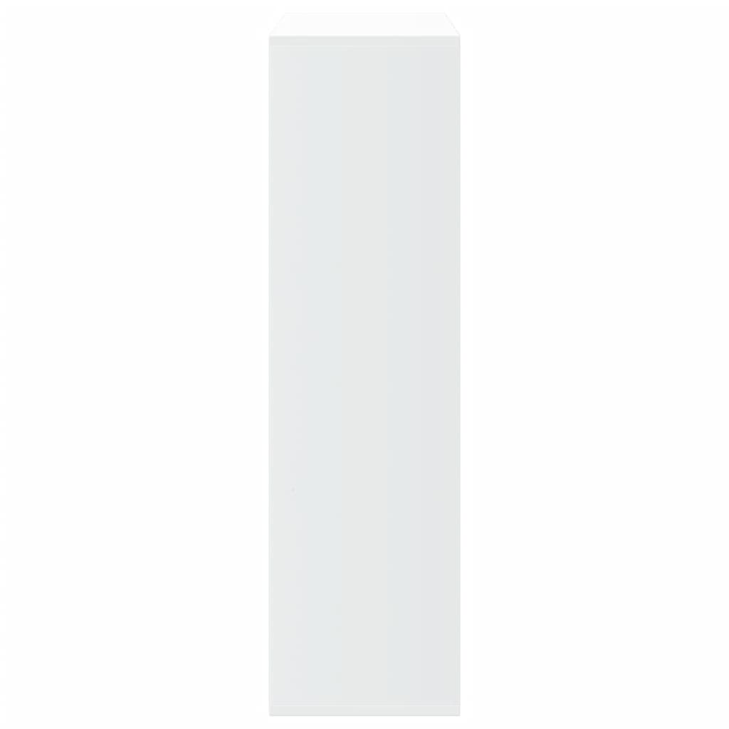 Romdeler bokhylle hvit 69,5x29x103,5 cm konstruert tre