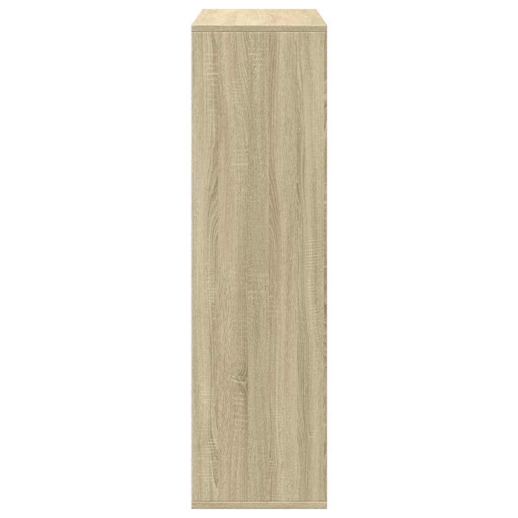 Romdeler bokhylle sonoma eik 69,5x29x103,5 cm konstruert tre
