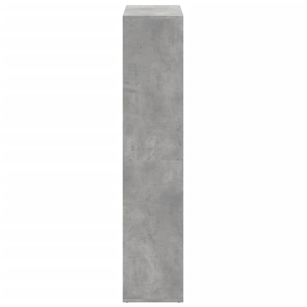 Romdeler bokhylle betonggrå 69,5x29x137,5 cm konstruert tre