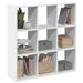 Romdeler bokhylle hvit 102x29x103,5 cm konstruert tre