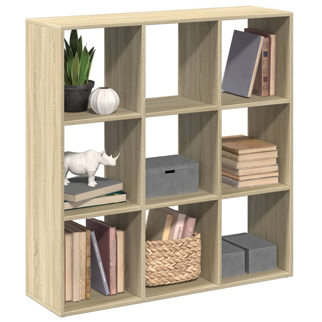 Romdeler bokhylle sonoma eik 102x29x103,5 cm konstruert tre