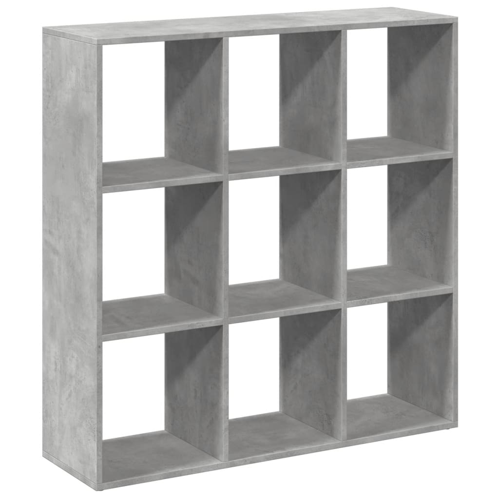 Romdeler bokhylle betonggrå 102x29x103,5 cm konstruert tre