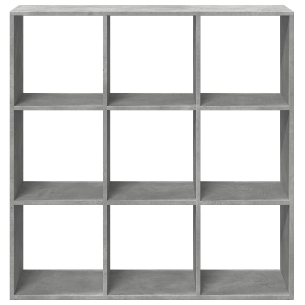 Romdeler bokhylle betonggrå 102x29x103,5 cm konstruert tre