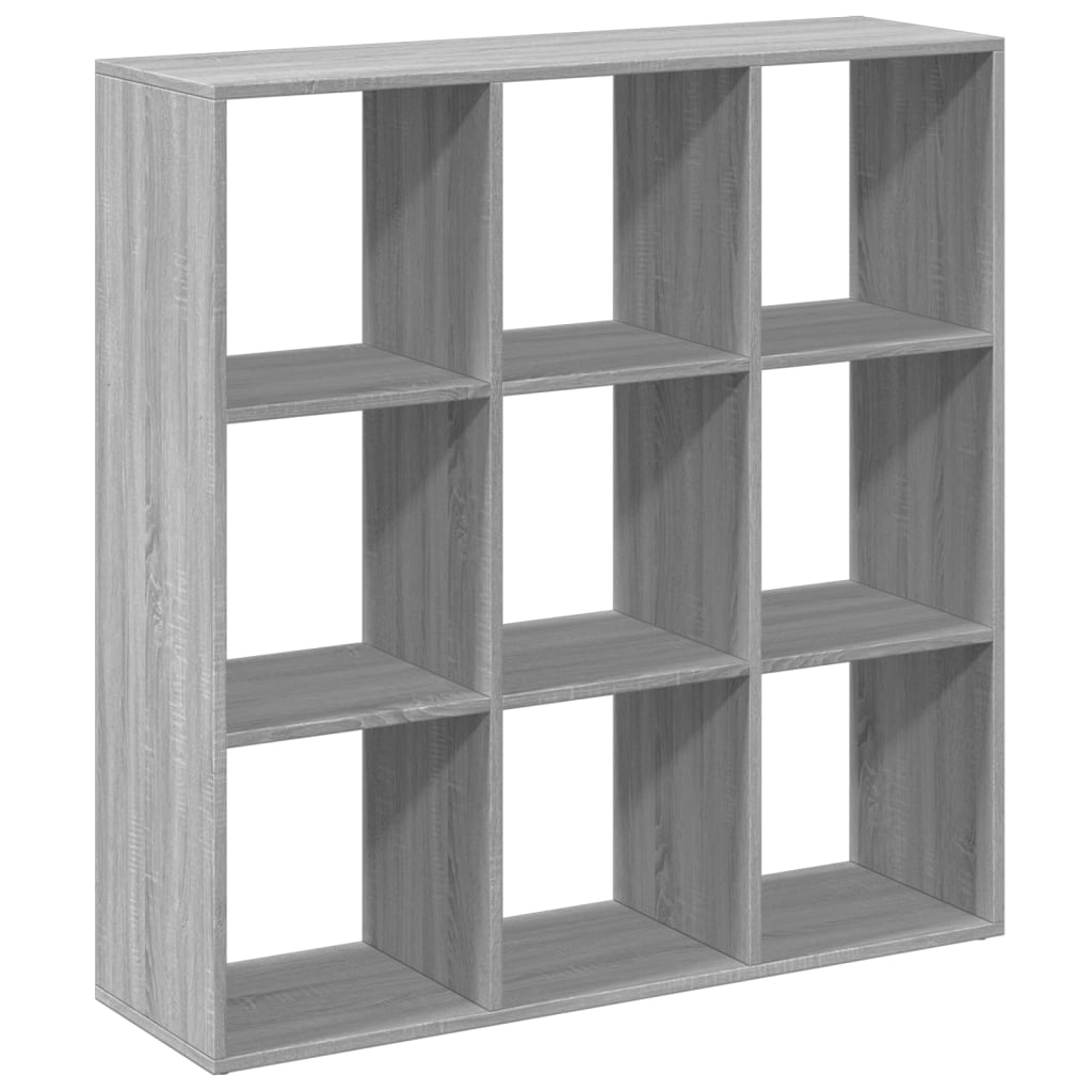 Romdeler bokhylle grå sonoma 102x29x103,5 cm konstruert tre