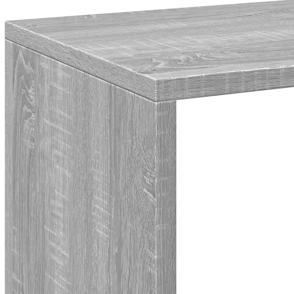 Romdeler bokhylle grå sonoma 102x29x103,5 cm konstruert tre