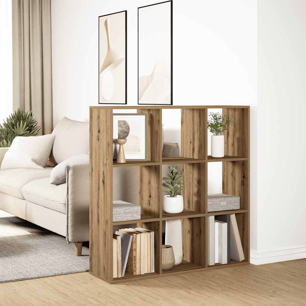 Romdeler bokhylle artisan eik 102x29x103,5 cm konstruert tre