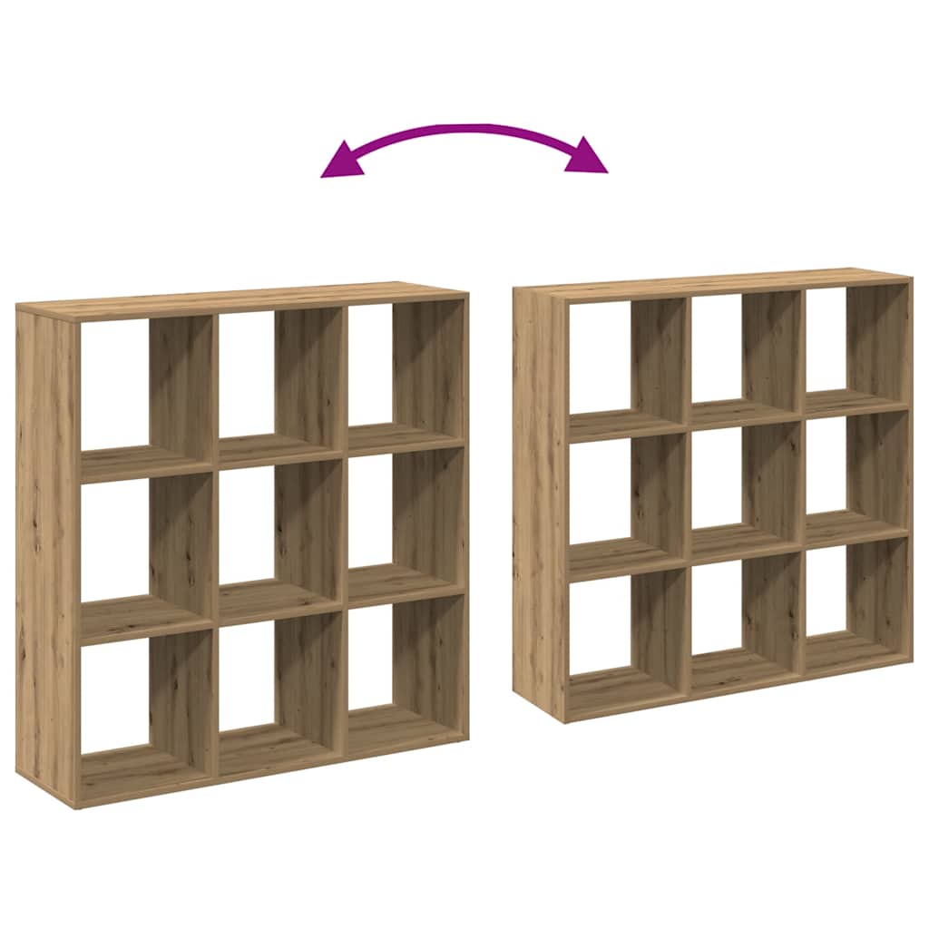 Romdeler bokhylle artisan eik 102x29x103,5 cm konstruert tre