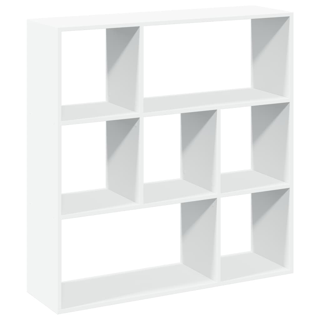Romdeler bokhylle hvit 102x29x103,5 cm konstruert tre