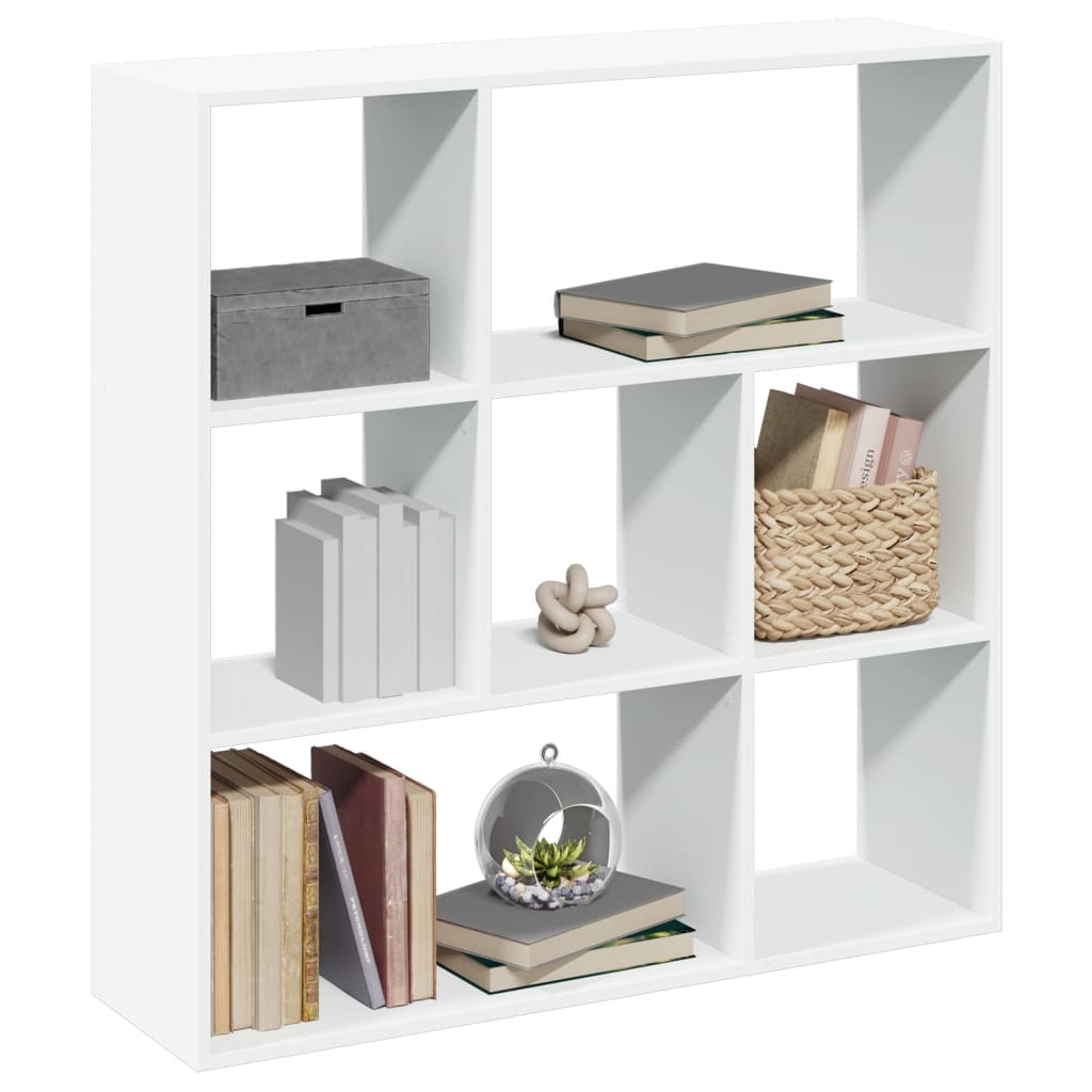 Romdeler bokhylle hvit 102x29x103,5 cm konstruert tre