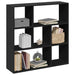 Romdeler bokhylle svart 102x29x103,5 cm konstruert tre