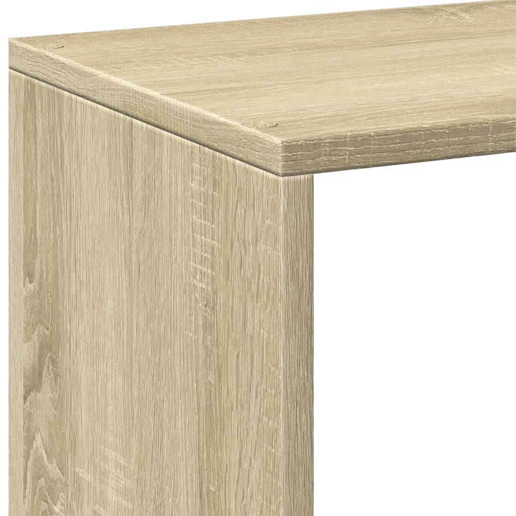 Romdeler bokhylle sonoma eik 102x29x103,5 cm konstruert tre