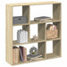 Romdeler bokhylle sonoma eik 102x29x103,5 cm konstruert tre