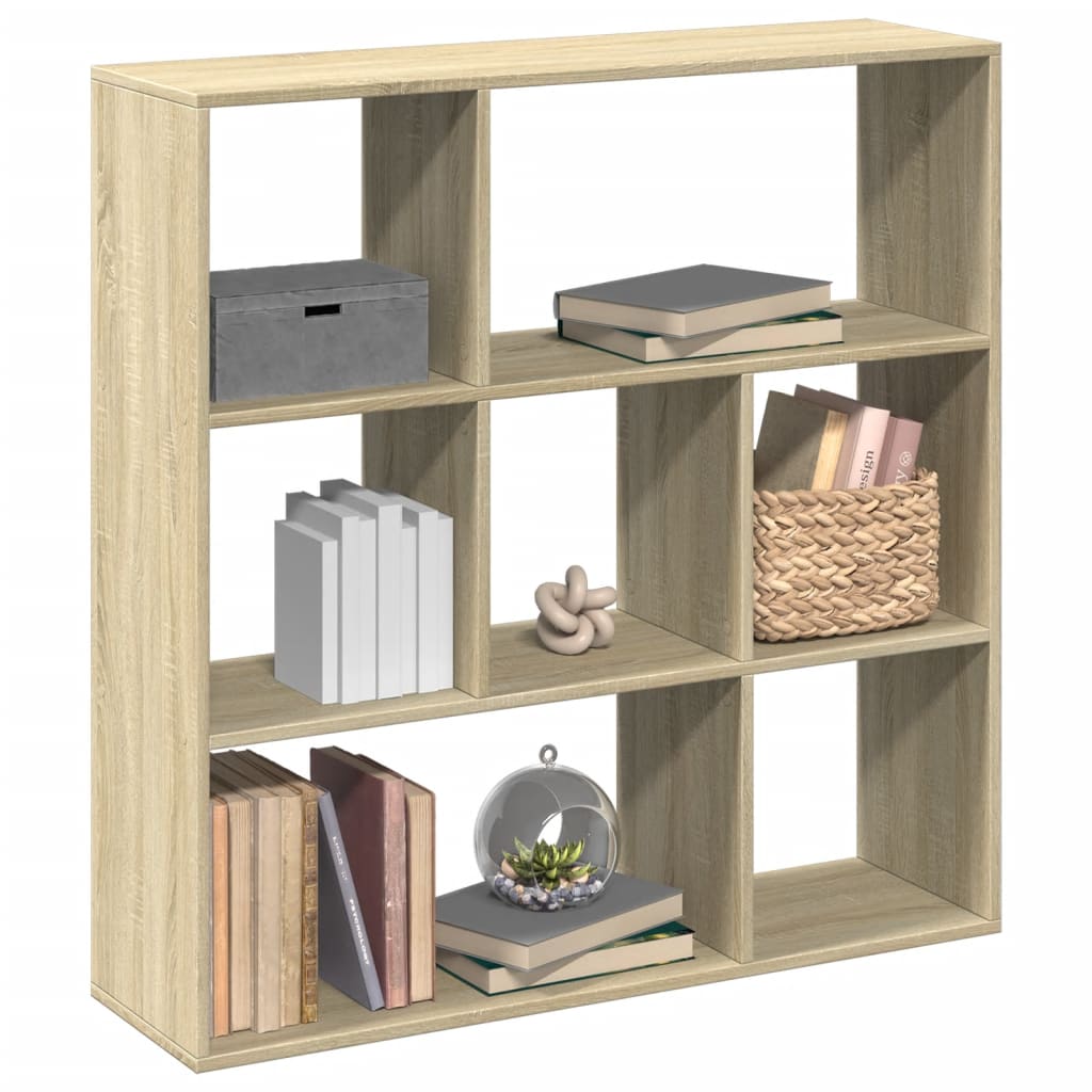 Romdeler bokhylle sonoma eik 102x29x103,5 cm konstruert tre