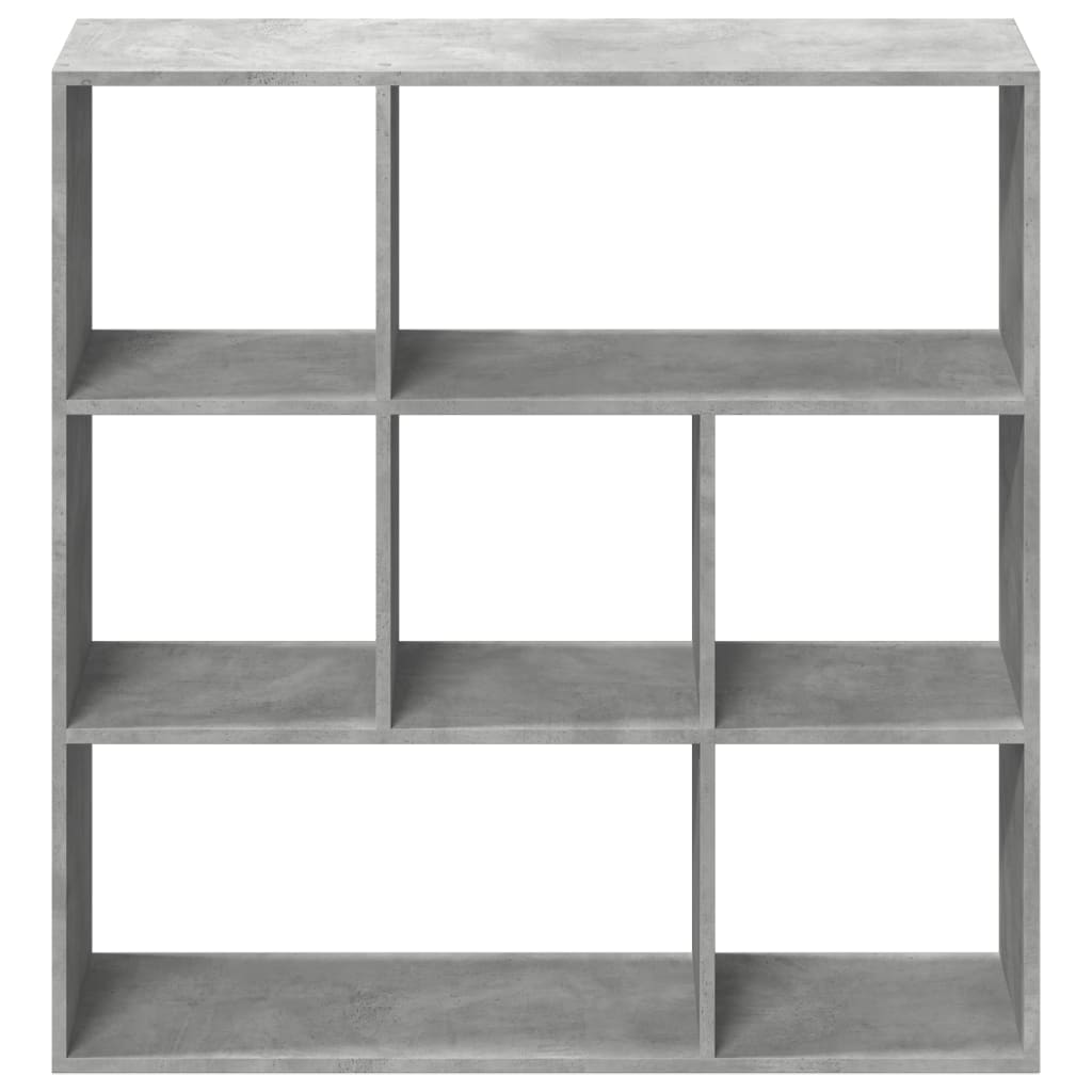Romdeler bokhylle betonggrå 102x29x103,5 cm konstruert tre