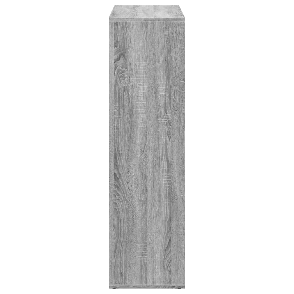 Romdeler bokhylle grå sonoma 102x29x103,5 cm konstruert tre