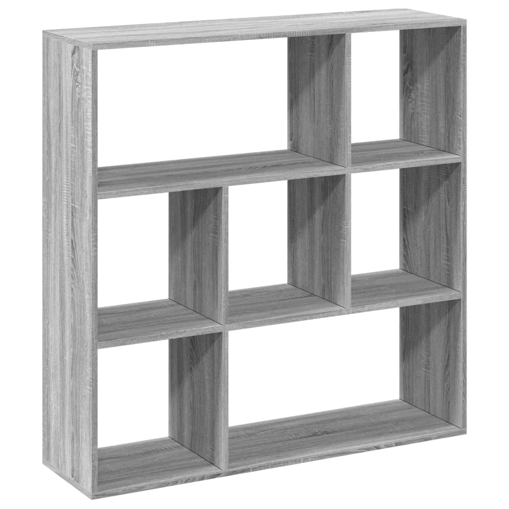 Romdeler bokhylle grå sonoma 102x29x103,5 cm konstruert tre