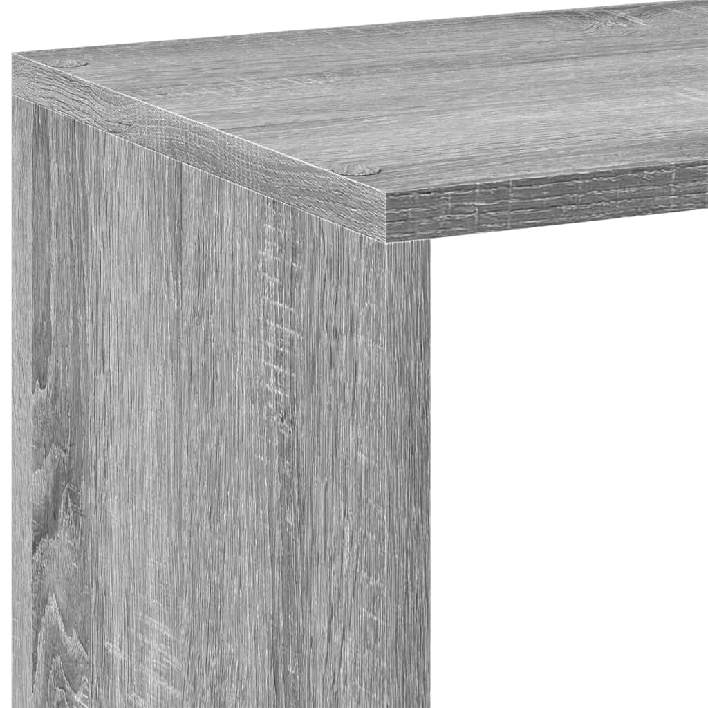 Romdeler bokhylle grå sonoma 102x29x103,5 cm konstruert tre