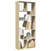 Romdeler bokhylle sonoma eik 67x25x161,5 cm konstruert tre