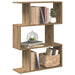 Romdeler bokhylle 3 lag artisan eik 70x24x97 cm konstruert tre