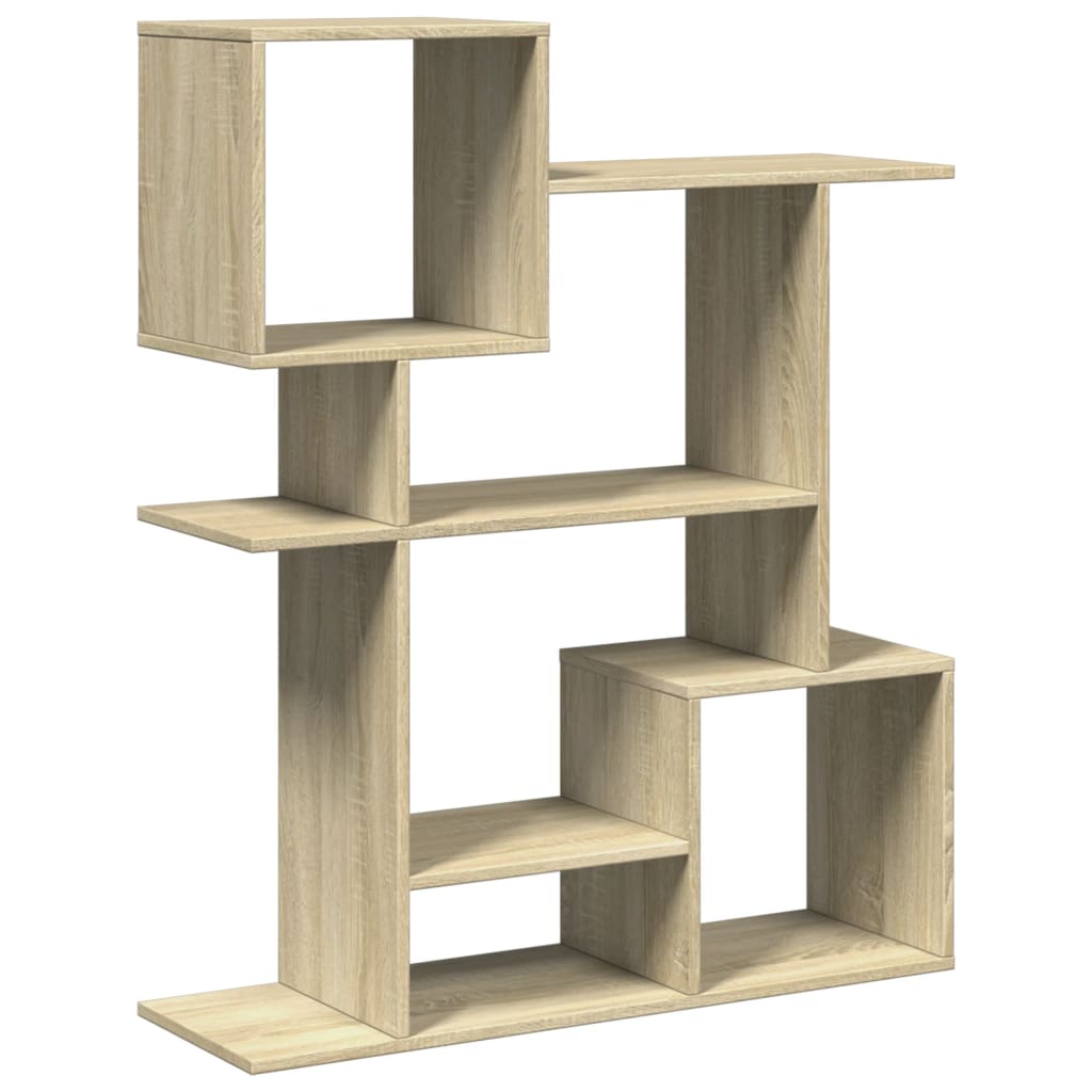 Romdeler bokhylle sonoma eik 92x29x112 cm konstruert tre