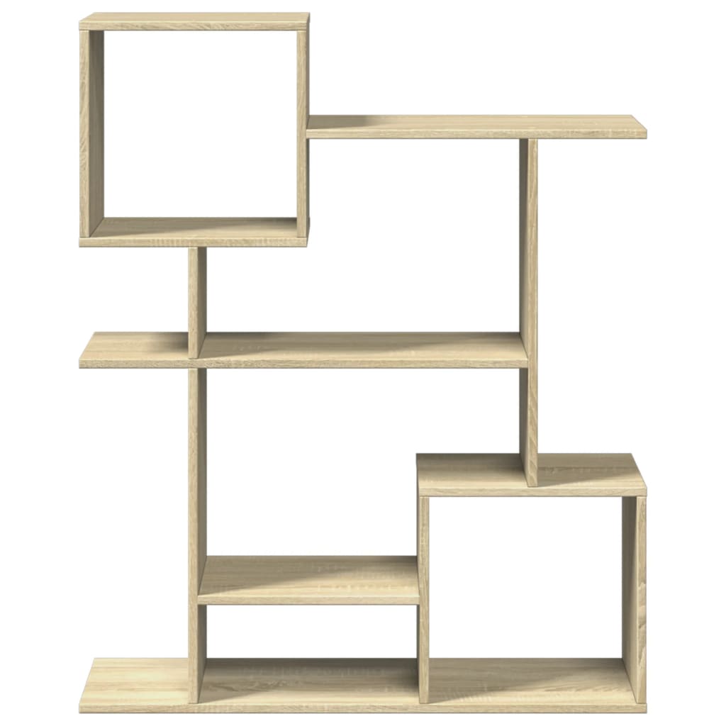 Romdeler bokhylle sonoma eik 92x29x112 cm konstruert tre