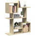 Romdeler bokhylle sonoma eik 92x29x112 cm konstruert tre