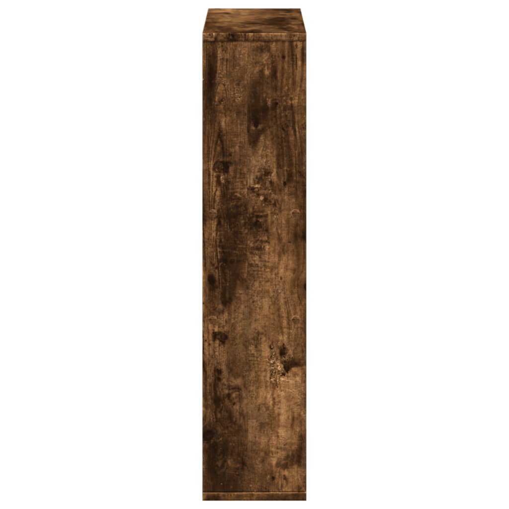Bokhylle røkt eik 63x20x90 cm konstruert tre