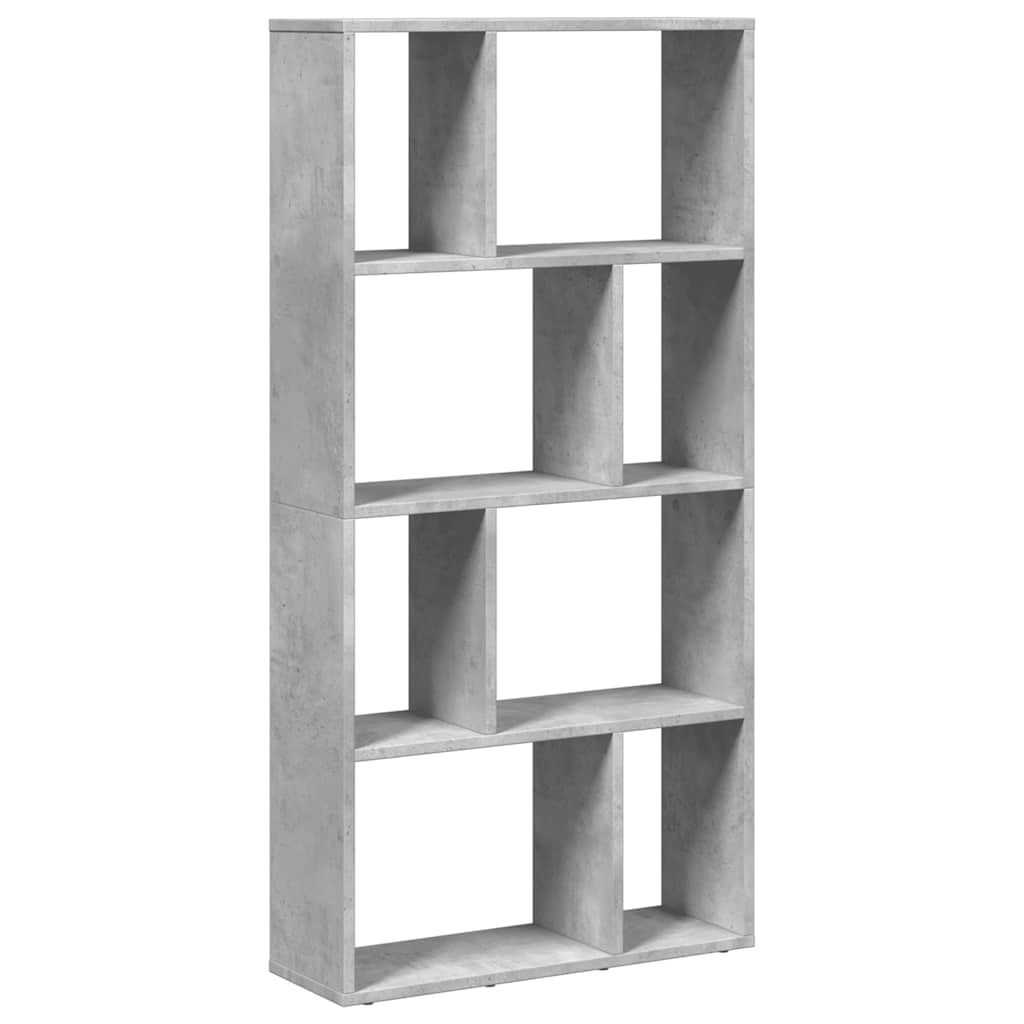 Bokhylle betonggrå 60x20x120,5 cm konstruert tre