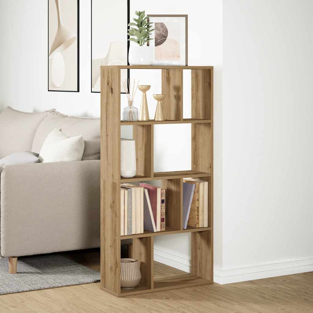 Bokhylle artisan eik 60x20x120,5 cm konstruert tre